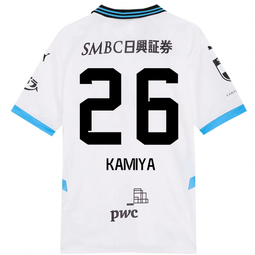 Danxenキッズ神谷凱士#26ホワイト スカイブルーアウェイシャツ2025/26ジャージーユニフォーム