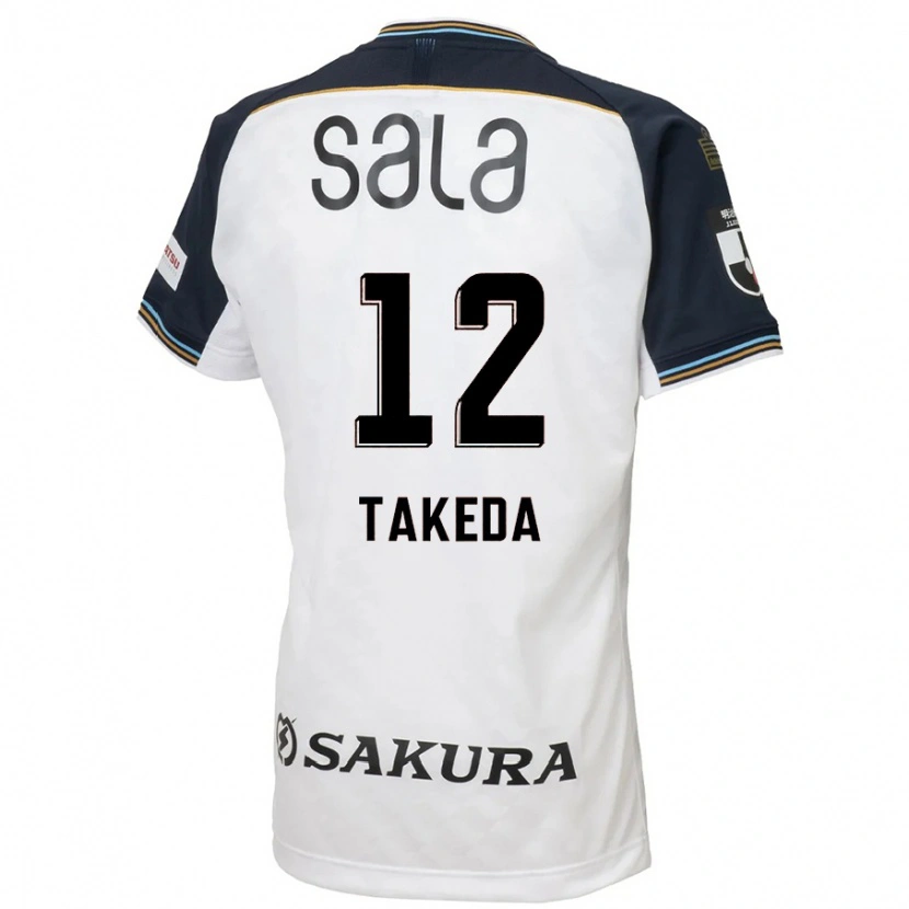DanxenキッズYusei Takeda#12ホワイト ブラックアウェイシャツ2025/26ジャージーユニフォーム