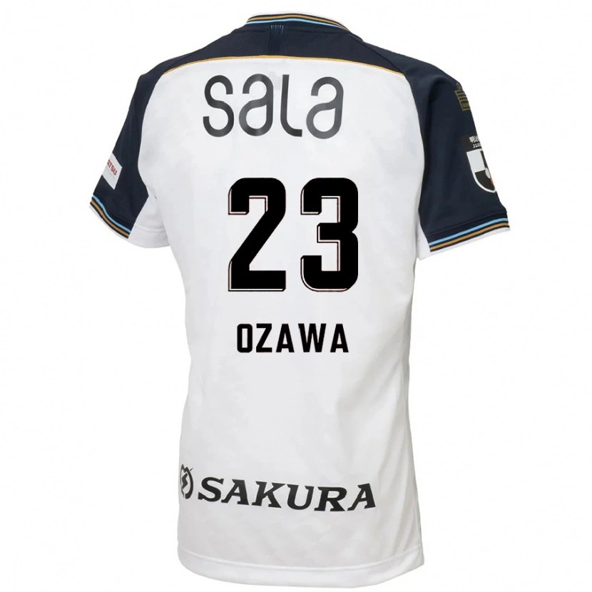 DanxenキッズYugo Ozawa#23ホワイト ブラックアウェイシャツ2025/26ジャージーユニフォーム