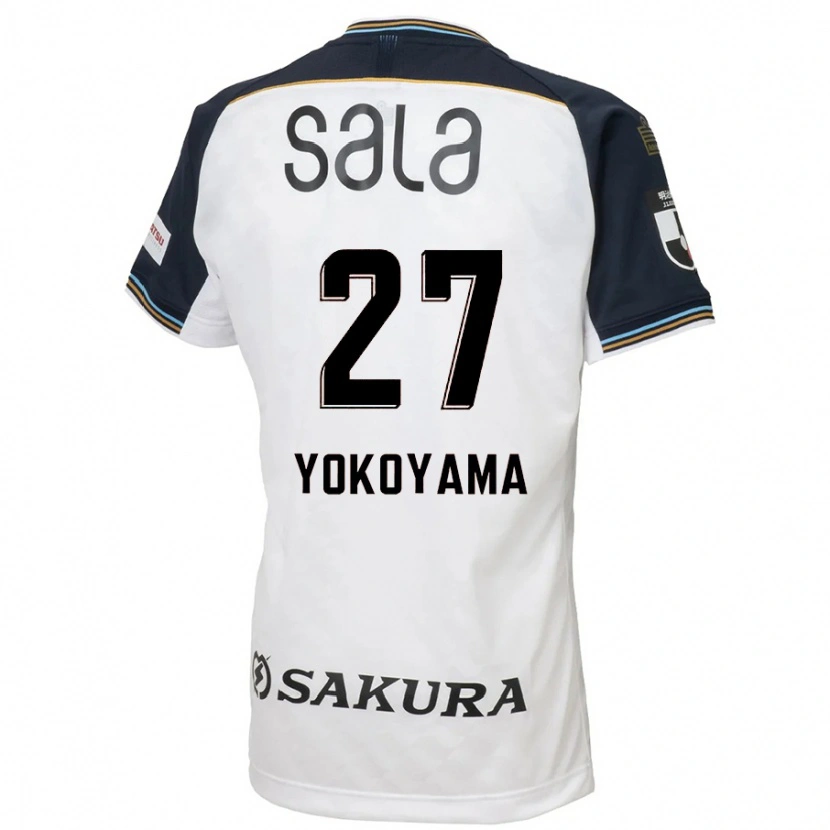 DanxenキッズKota Yokoyama#27ホワイト ブラックアウェイシャツ2025/26ジャージーユニフォーム