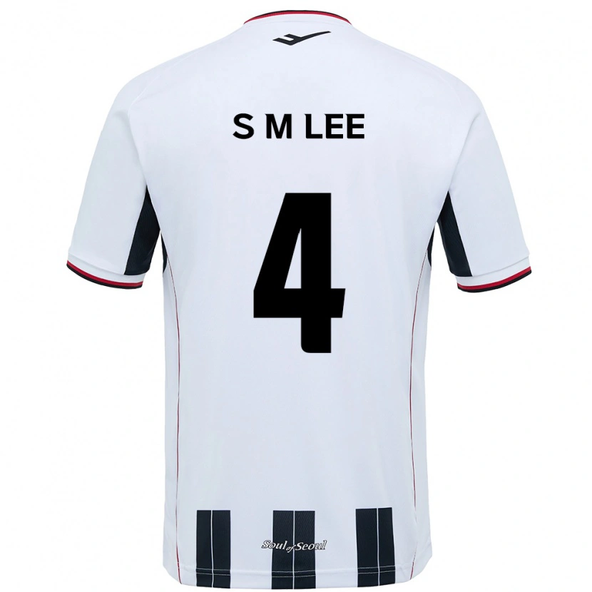 DanxenキッズSang-Min Lee#4ホワイト ブラックアウェイシャツ2025/26ジャージーユニフォーム