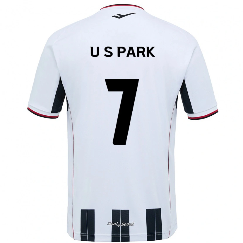 DanxenキッズSun-Uk Park#7ホワイト ブラックアウェイシャツ2025/26ジャージーユニフォーム