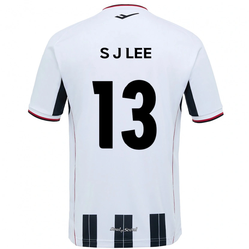 DanxenキッズSeo-Jun Lee#13ホワイト ブラックアウェイシャツ2025/26ジャージーユニフォーム