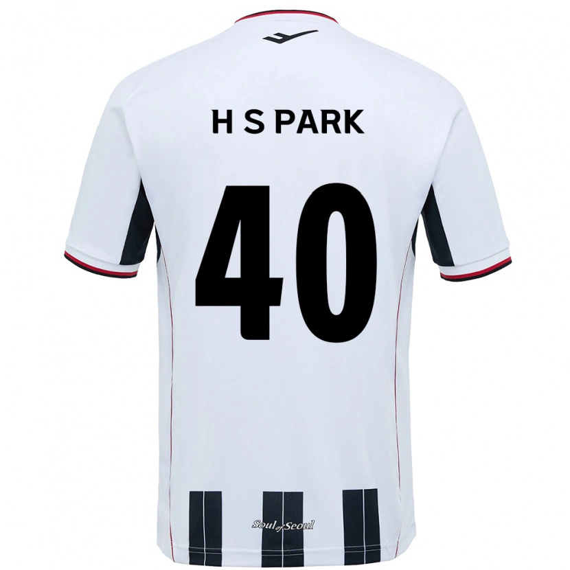 DanxenキッズSeong-Hun Park#40ホワイト ブラックアウェイシャツ2025/26ジャージーユニフォーム