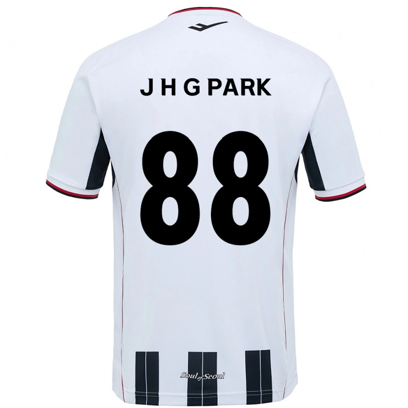 DanxenキッズJang Han-Gyeol Park#88ホワイト ブラックアウェイシャツ2025/26ジャージーユニフォーム