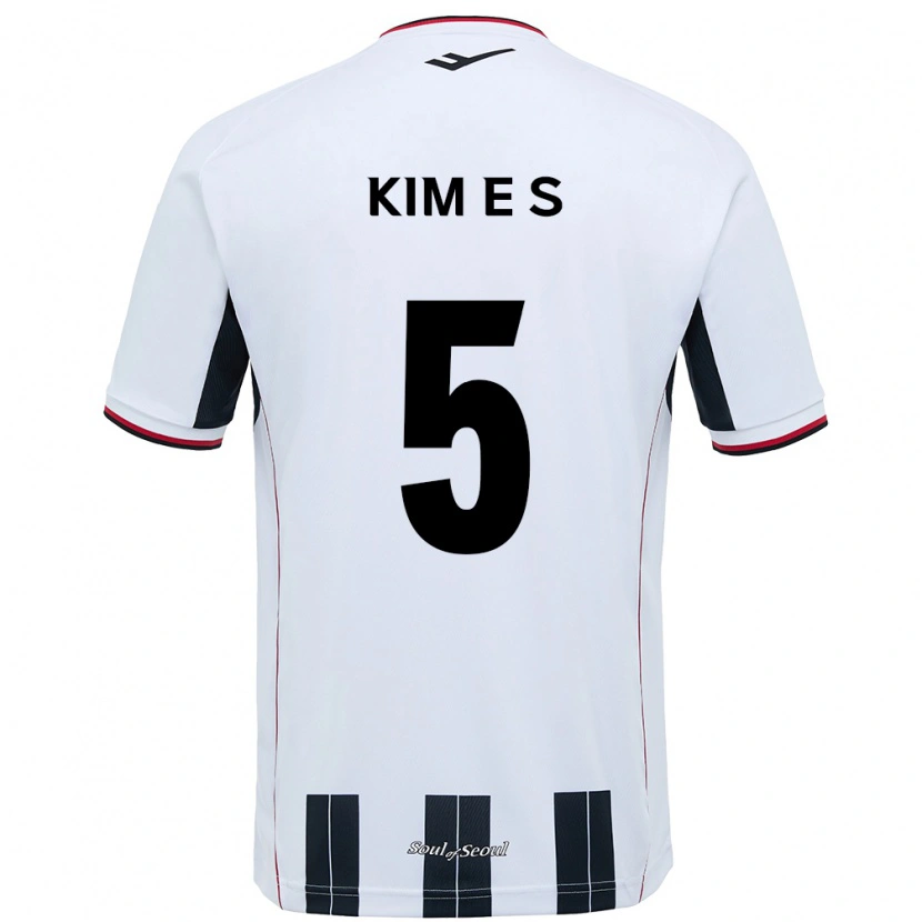 DanxenキッズKim Eun-Sol#5ホワイト ブラックアウェイシャツ2025/26ジャージーユニフォーム