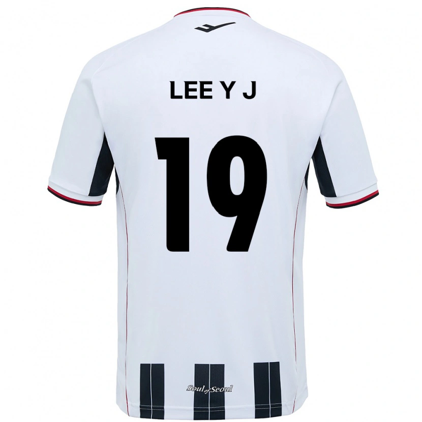 DanxenキッズLee Ye-Jin#19ホワイト ブラックアウェイシャツ2025/26ジャージーユニフォーム