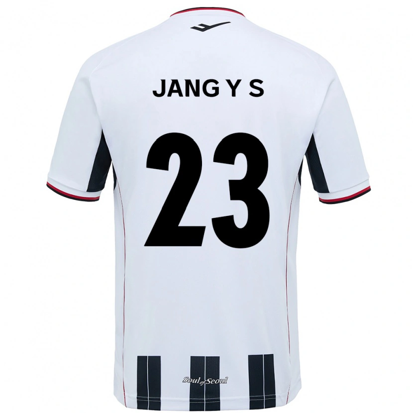 DanxenキッズJang Yoon-Seo#23ホワイト ブラックアウェイシャツ2025/26ジャージーユニフォーム