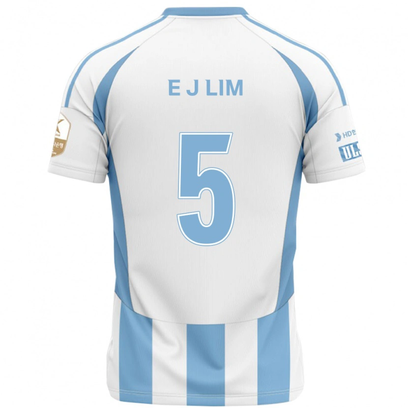 DanxenキッズJong-Eun Lim#5ホワイト スカイブルーアウェイシャツ2025/26ジャージーユニフォーム