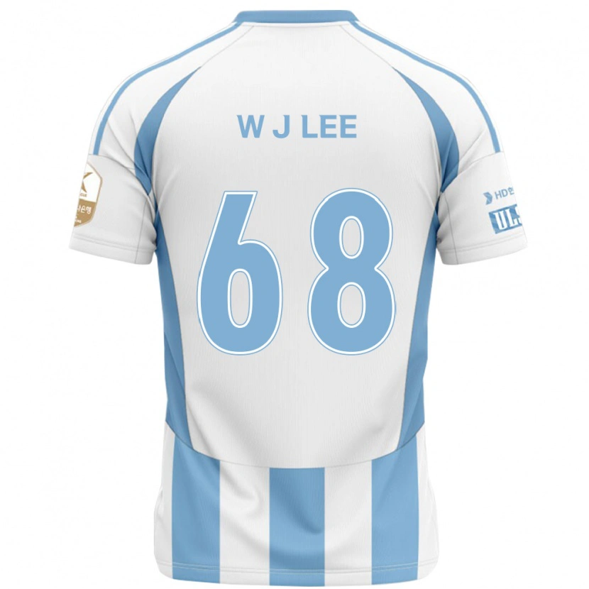 DanxenキッズJae-Wook Lee#68ホワイト スカイブルーアウェイシャツ2025/26ジャージーユニフォーム