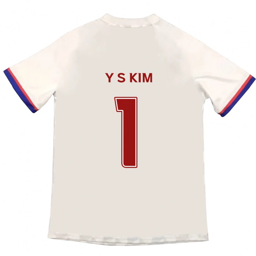 DanxenキッズSeong-Yoon Kim#1オフホワイト レッドアウェイシャツ2025/26ジャージーユニフォーム