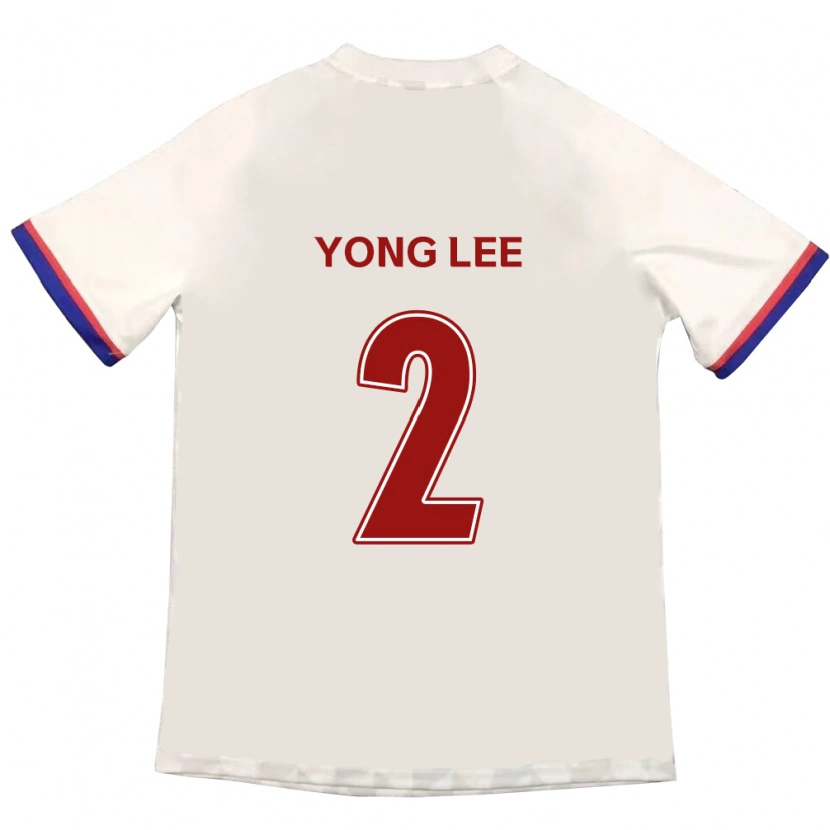 DanxenキッズYong Lee#2オフホワイト レッドアウェイシャツ2025/26ジャージーユニフォーム