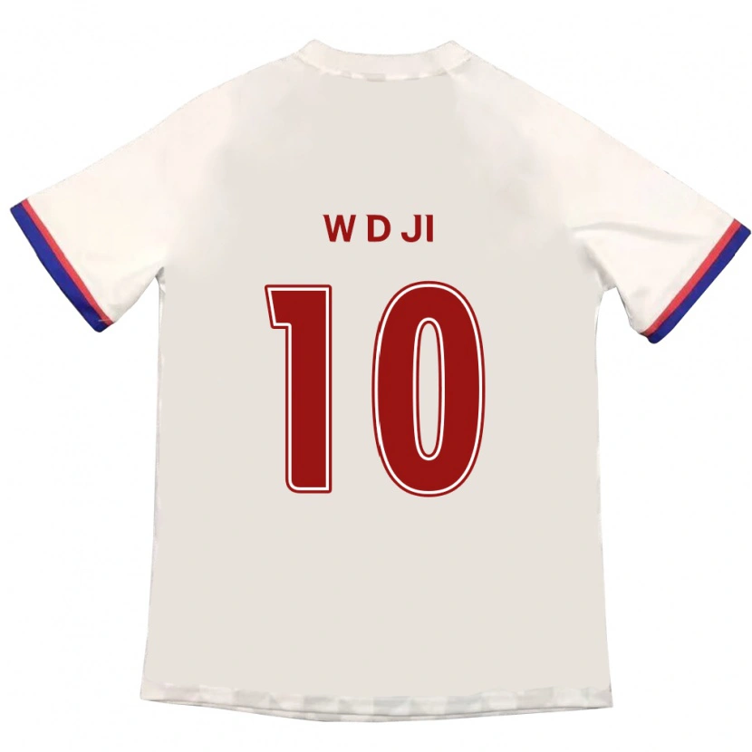 Danxenキッズ池 東ウォン#10オフホワイト レッドアウェイシャツ2025/26ジャージーユニフォーム
