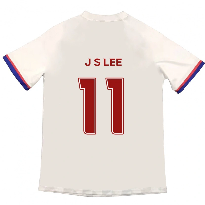 Danxenキッズイ・ジュンソク#11オフホワイト レッドアウェイシャツ2025/26ジャージーユニフォーム