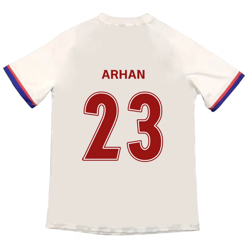 Danxenキッズプラタマ・アルハン#23オフホワイト レッドアウェイシャツ2025/26ジャージーユニフォーム