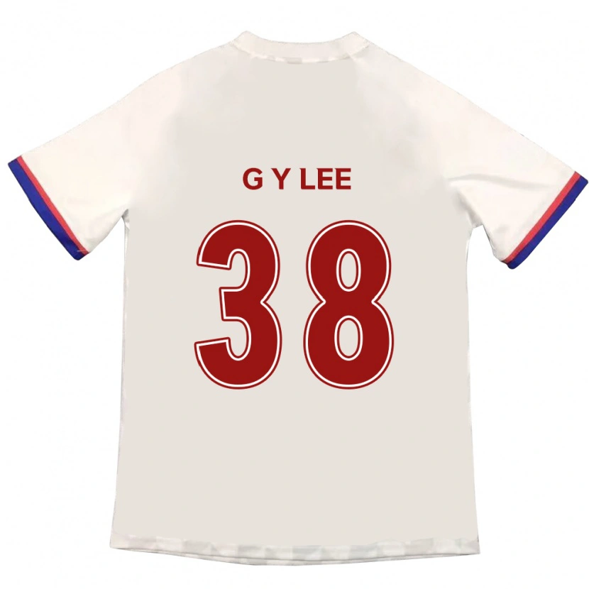 DanxenキッズYun-Gun Lee#38オフホワイト レッドアウェイシャツ2025/26ジャージーユニフォーム