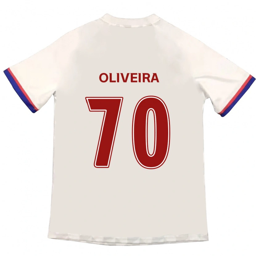 Danxenキッズアンデルソン・ルイス・デ・アブレウ・オ#70オフホワイト レッドアウェイシャツ2025/26ジャージーユニフォーム
