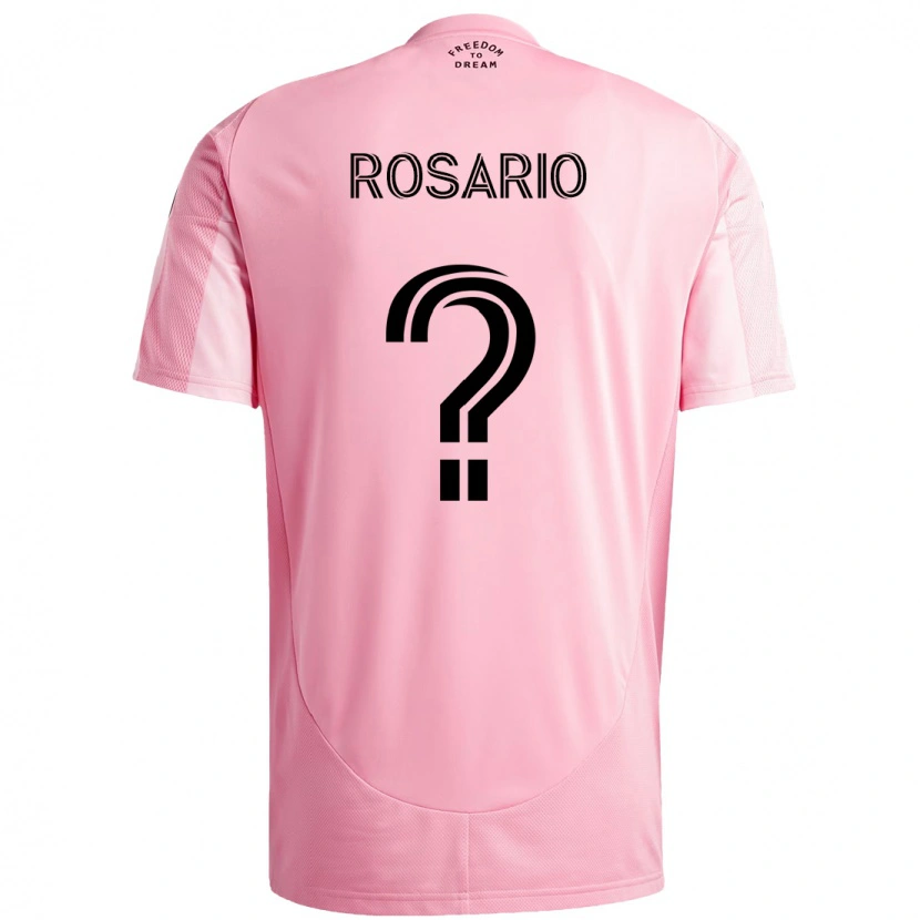 DanxenメンズAdrian Rosario#0ピンク ブラックホームシャツ2025/26ジャージーユニフォーム