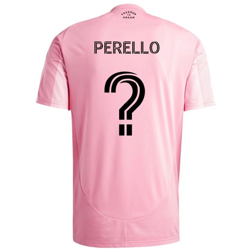 DanxenメンズSergio Perello#0ピンク ブラックホームシャツ2025/26ジャージーユニフォーム