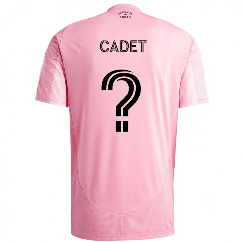 DanxenメンズZidane Cadet#0ピンク ブラックホームシャツ2025/26ジャージーユニフォーム