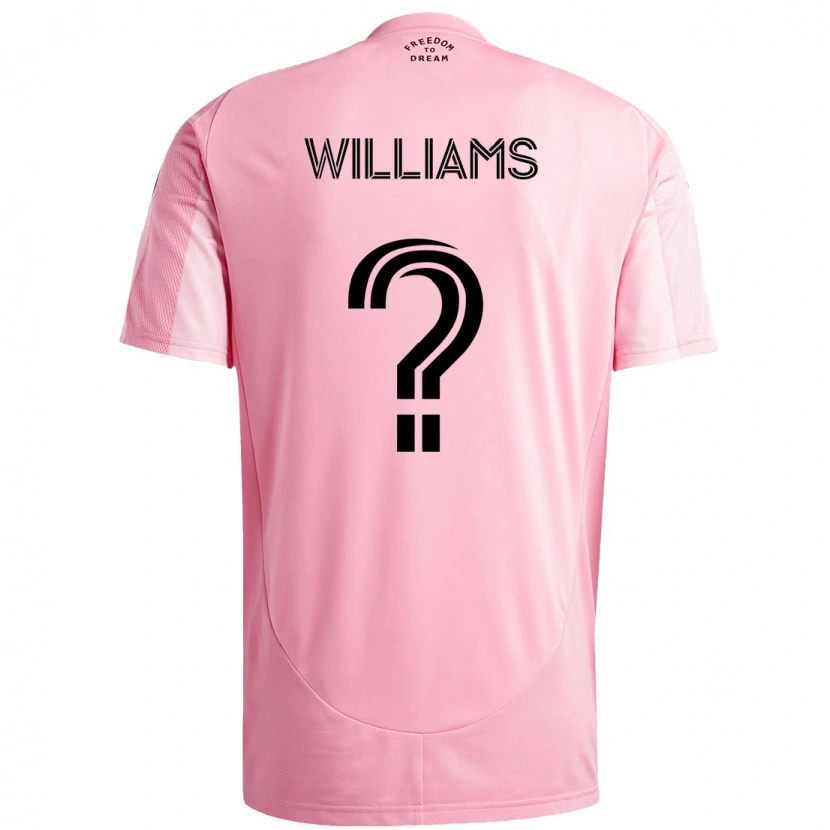 DanxenメンズChaz Williams#0ピンク ブラックホームシャツ2025/26ジャージーユニフォーム