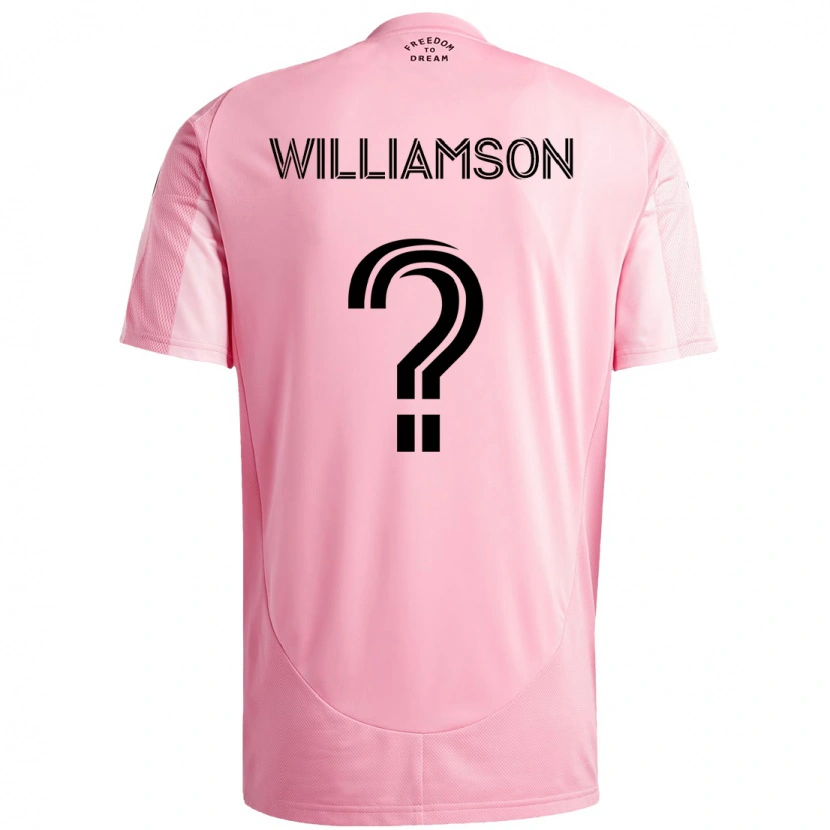 DanxenメンズKai Williamson#0ピンク ブラックホームシャツ2025/26ジャージーユニフォーム