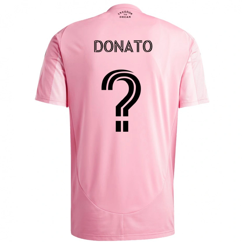 DanxenメンズBenjamin Donato#0ピンク ブラックホームシャツ2025/26ジャージーユニフォーム