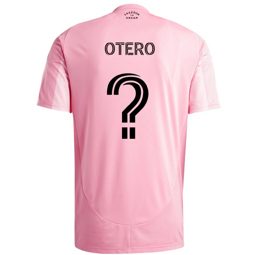 DanxenメンズSebastián Otero#0ピンク ブラックホームシャツ2025/26ジャージーユニフォーム