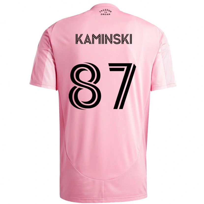 DanxenメンズBrett Kaminski#87ピンク ブラックホームシャツ2025/26ジャージーユニフォーム