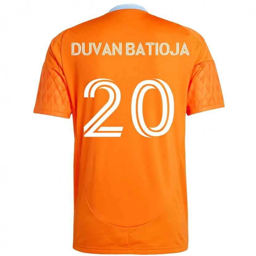 DanxenメンズAndy Batioja#20オレンジ ホワイトホームシャツ2025/26ジャージーユニフォーム