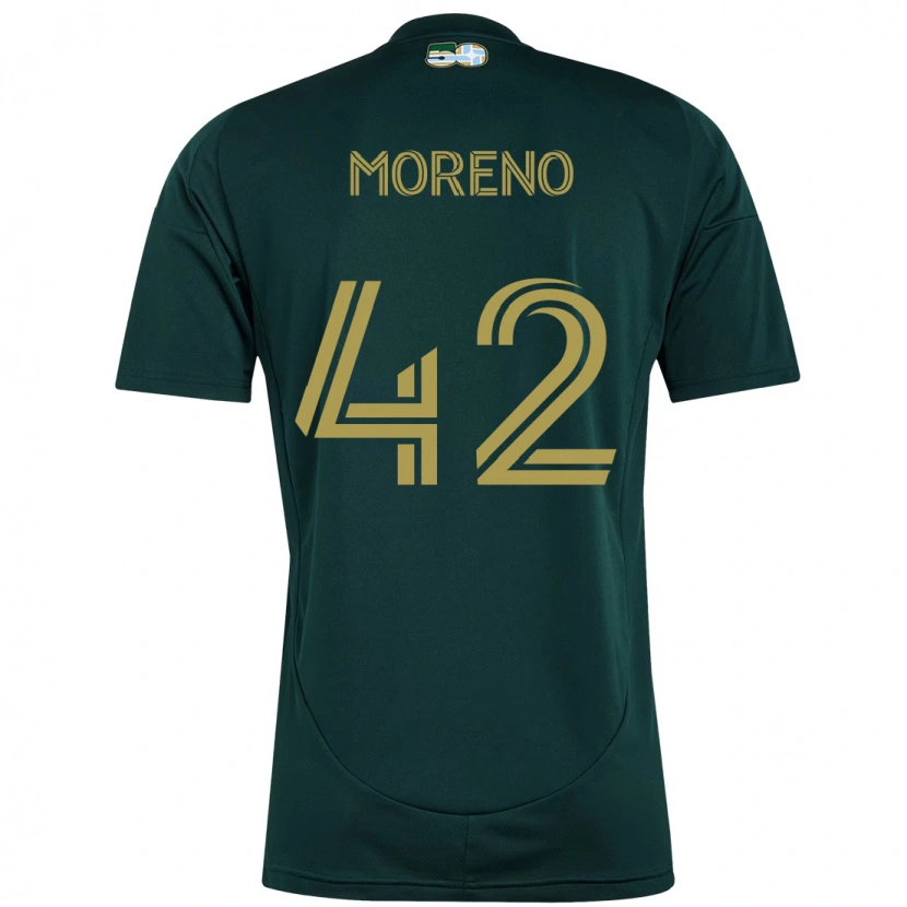 DanxenメンズAlexis Moreno#42ブラック ブラウンホームシャツ2025/26ジャージーユニフォーム
