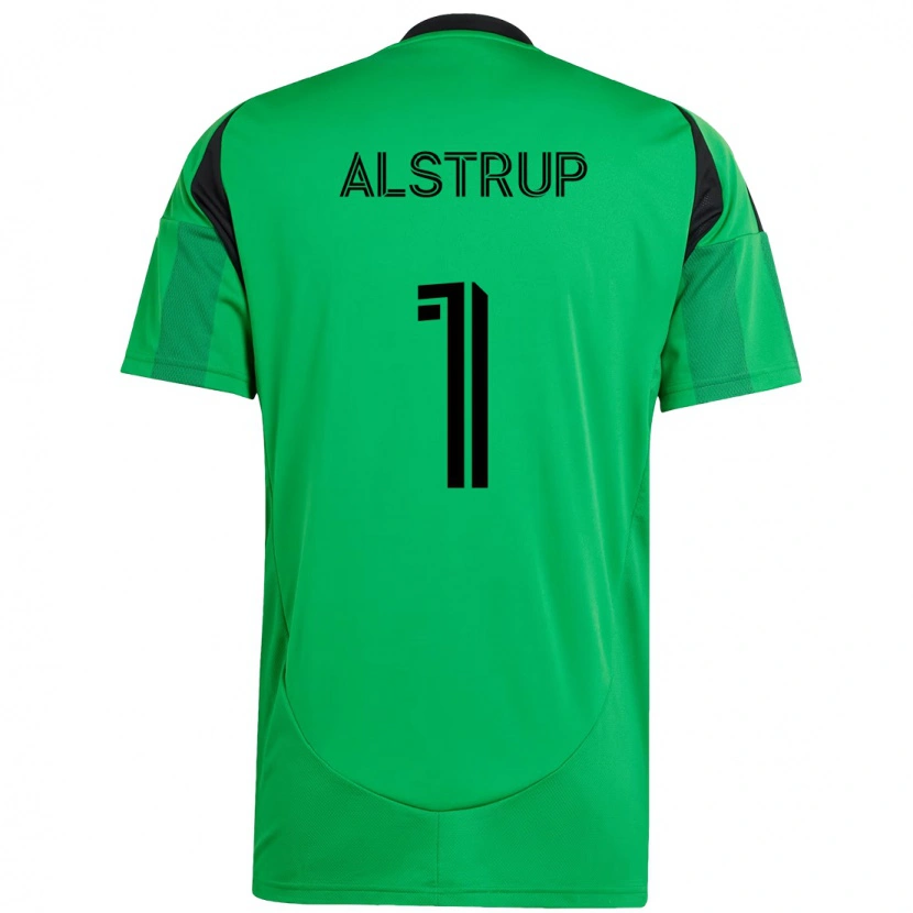 DanxenメンズMarcus Alstrup#1グリーン ブラックホームシャツ2025/26ジャージーユニフォーム