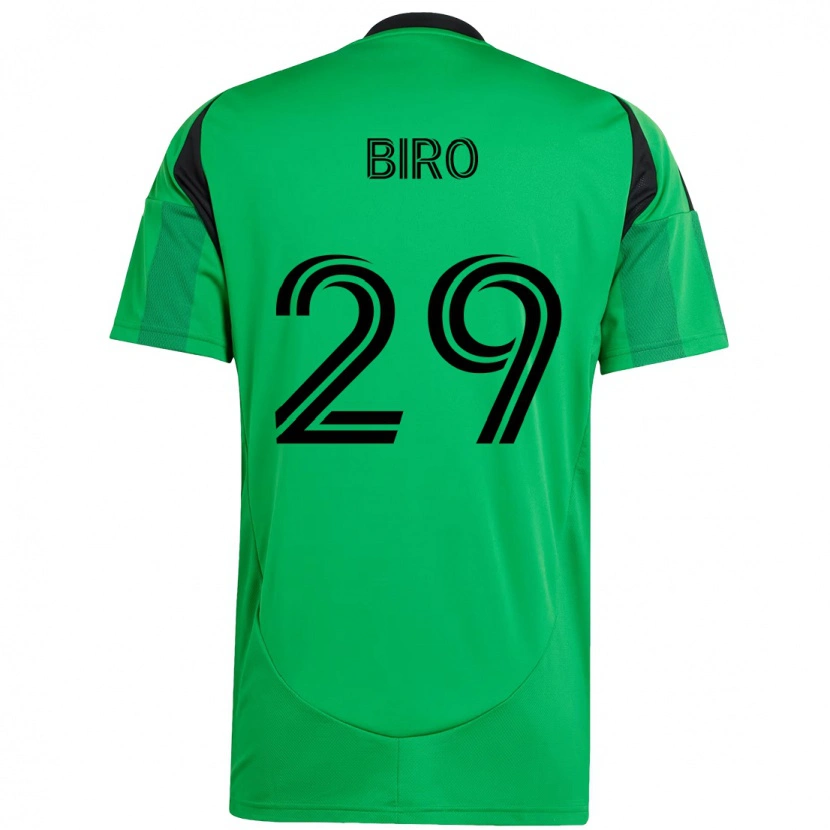 DanxenメンズGuilherme Biro#29グリーン ブラックホームシャツ2025/26ジャージーユニフォーム