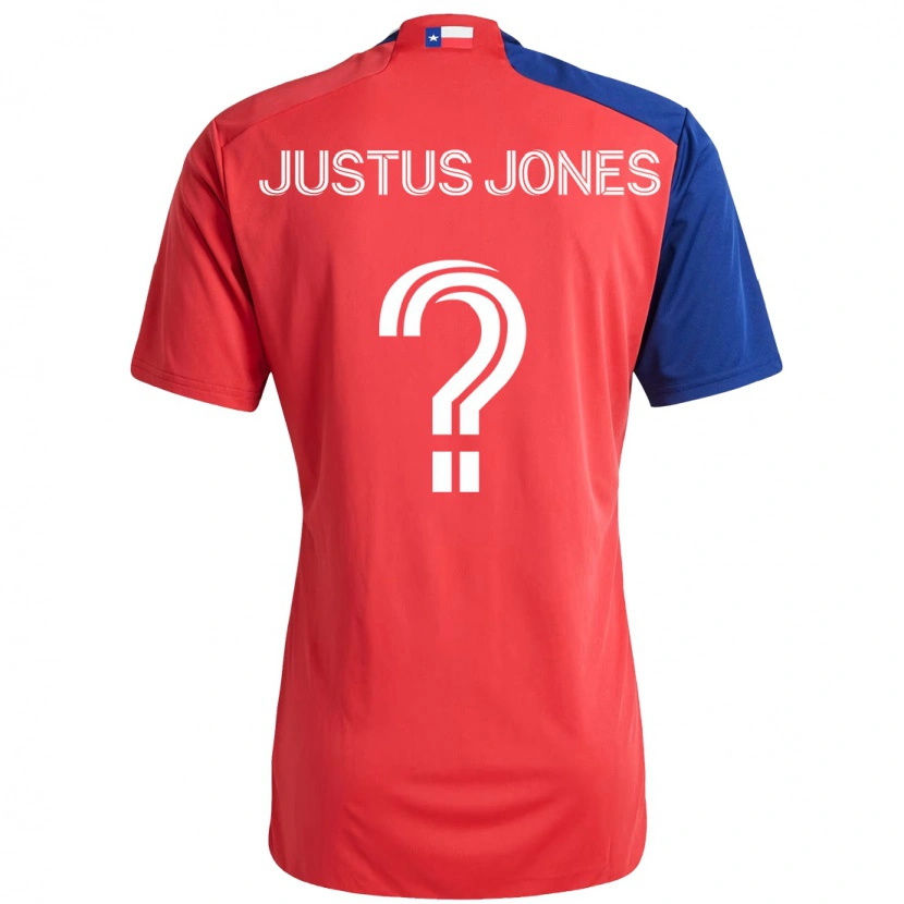 DanxenメンズJustus Jones#0レッド ネイビーブルーホームシャツ2025/26ジャージーユニフォーム