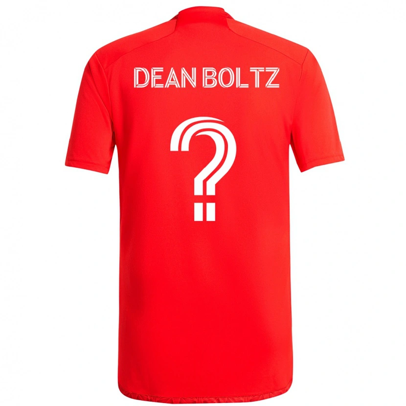 DanxenメンズDean Boltz#0レッド ホワイトホームシャツ2025/26ジャージーユニフォーム