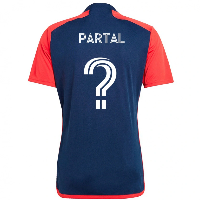 DanxenメンズJoshua Partal#0ブルー レッドホームシャツ2025/26ジャージーユニフォーム
