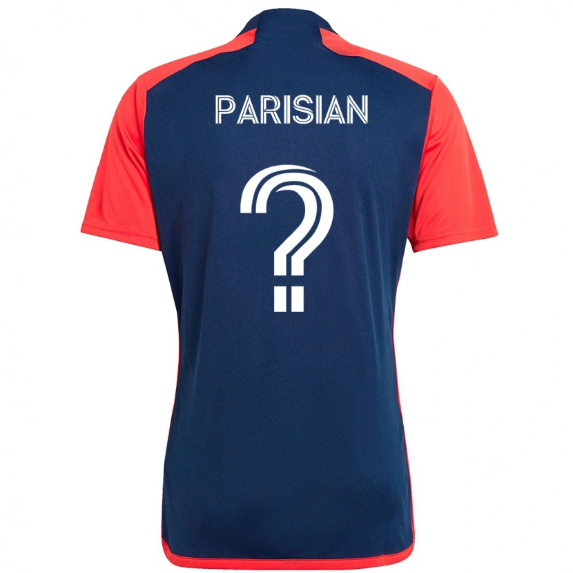DanxenメンズDonovan Parisian#0ブルー レッドホームシャツ2025/26ジャージーユニフォーム