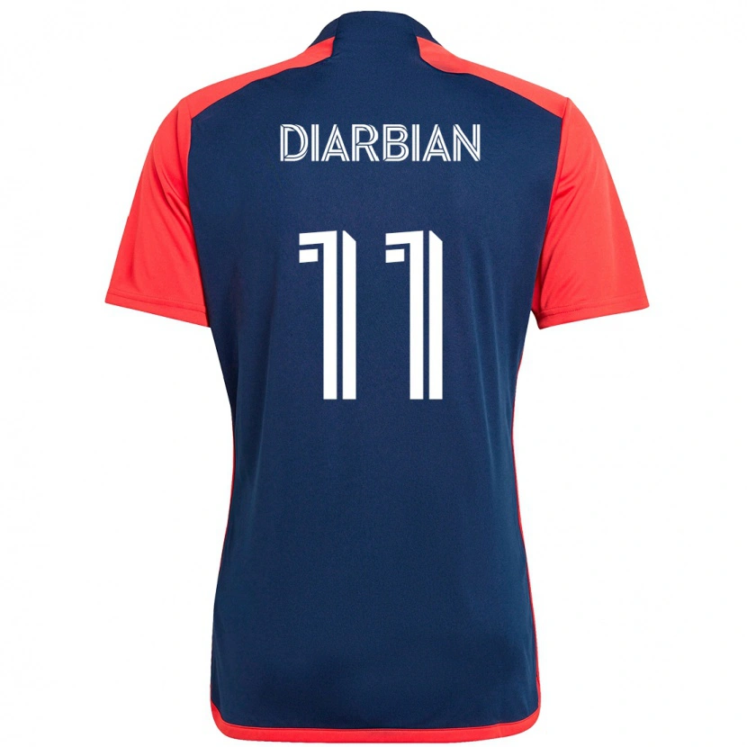 DanxenメンズGevork Diarbian#11ブルー レッドホームシャツ2025/26ジャージーユニフォーム