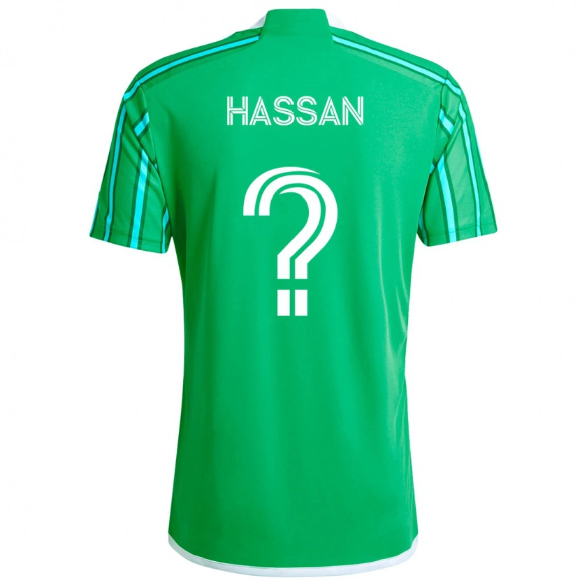 DanxenメンズOmar Hassan#0グリーン ホワイトホームシャツ2025/26ジャージーユニフォーム