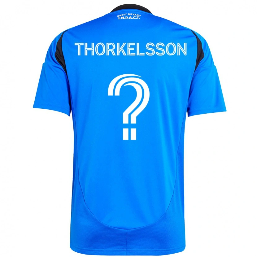 DanxenメンズRóbert Orri Thorkelsson#0ダークブルー ブラックホームシャツ2025/26ジャージーユニフォーム
