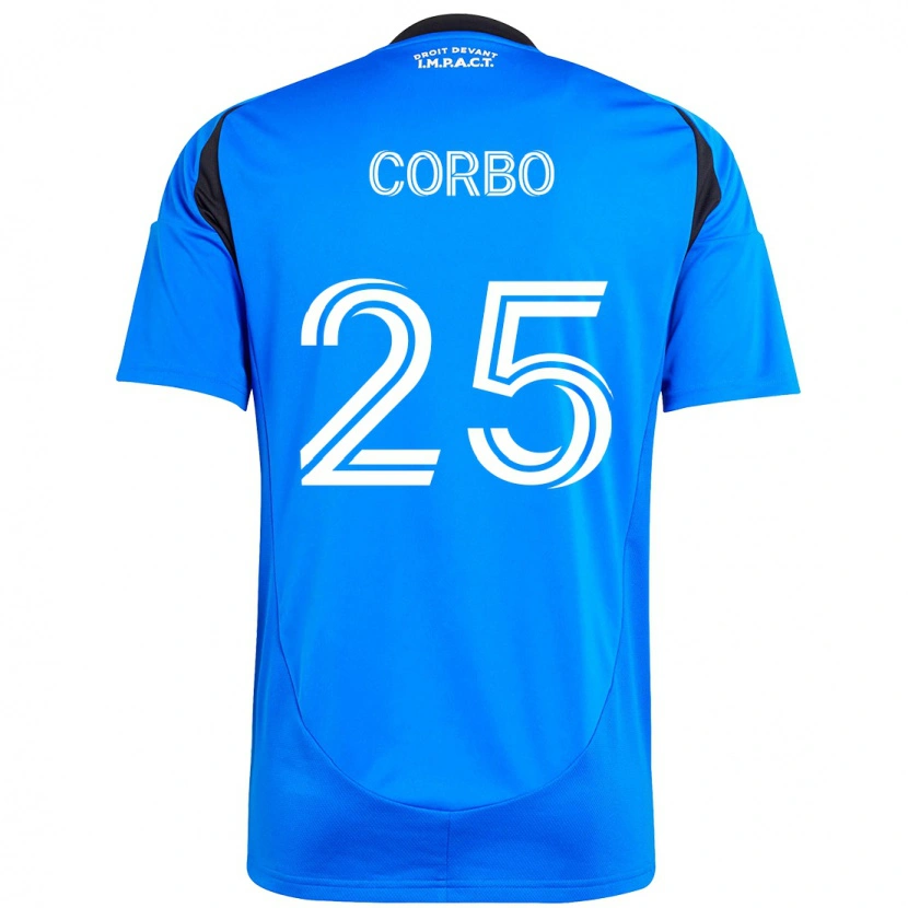 DanxenメンズGabriele Corbo#25ダークブルー ブラックホームシャツ2025/26ジャージーユニフォーム