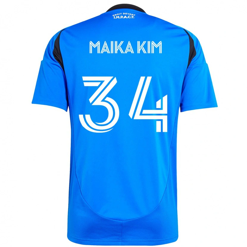 DanxenメンズGuerrier Maika Kim#34ダークブルー ブラックホームシャツ2025/26ジャージーユニフォーム