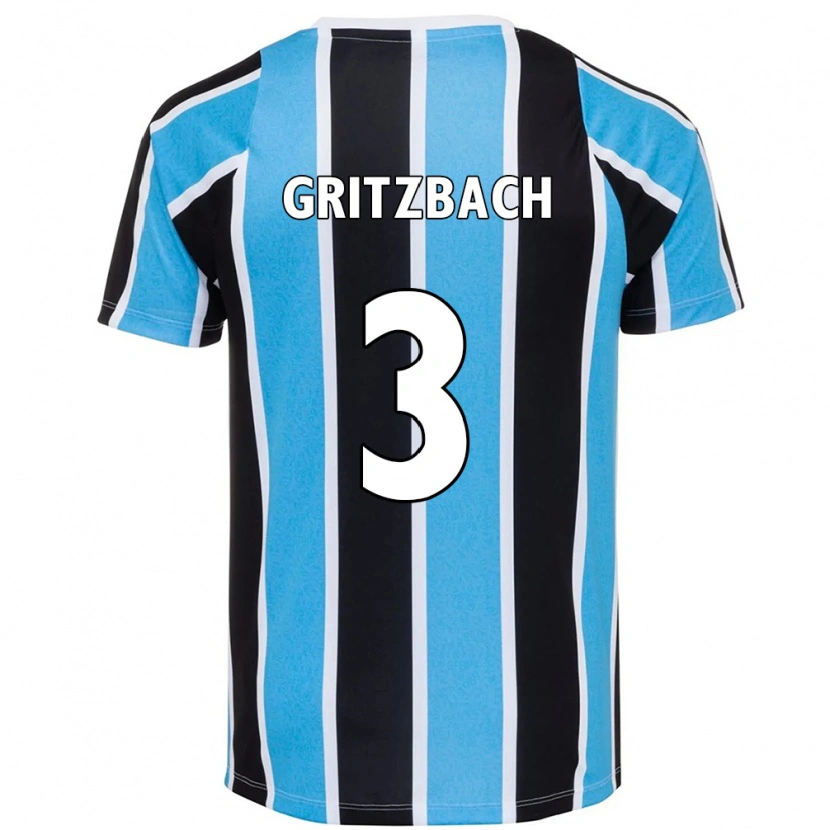 DanxenメンズFernanda Gritzbach#3ブルー ブラック ホワイトホームシャツ2025/26ジャージーユニフォーム