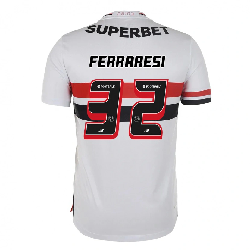 Danxenメンズナウエル・フェラーレシ#32レッド ブラック ホワイトホームシャツ2025/26ジャージーユニフォーム