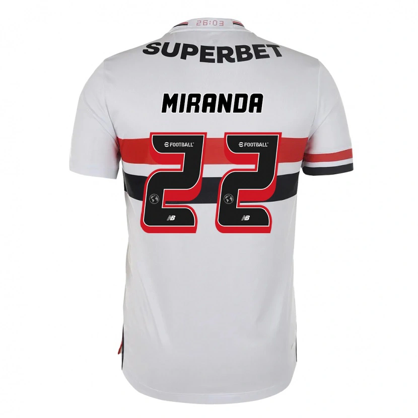 DanxenメンズMiranda#22レッド ブラック ホワイトホームシャツ2025/26ジャージーユニフォーム