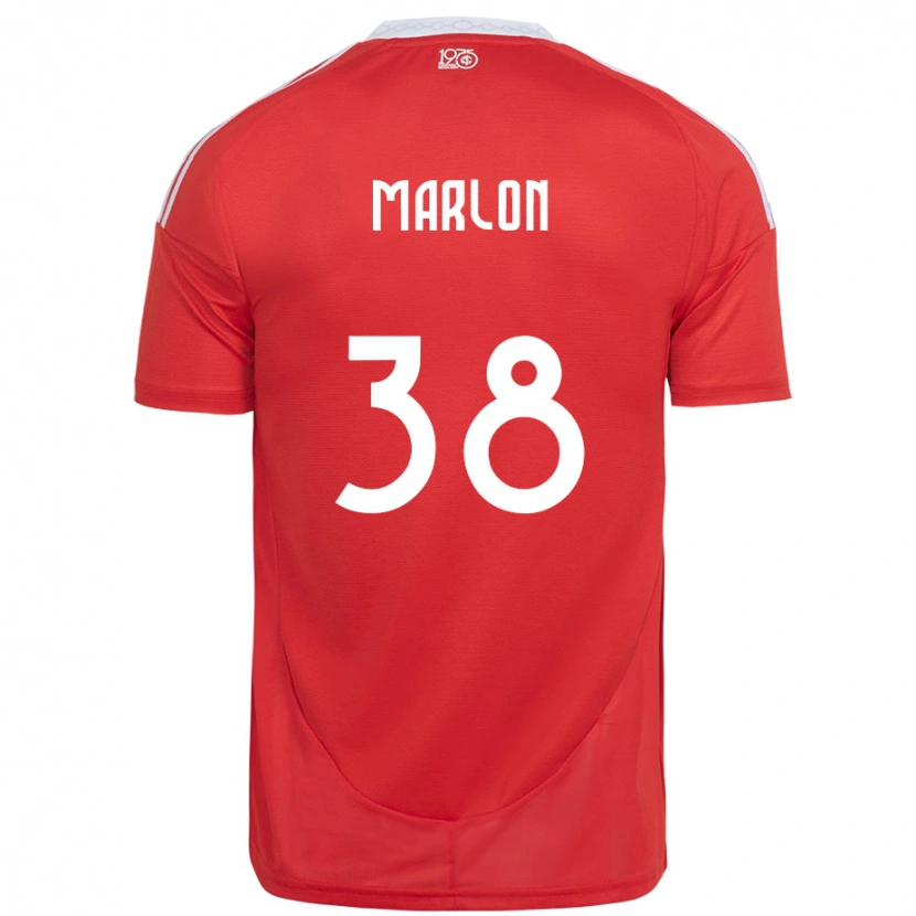 DanxenメンズMarlon#38レッド ホワイトホームシャツ2025/26ジャージーユニフォーム