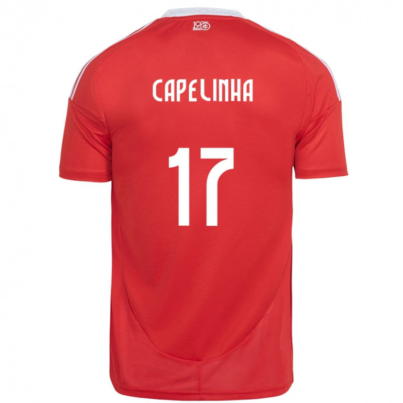 DanxenメンズCapelinha#17レッド ホワイトホームシャツ2025/26ジャージーユニフォーム