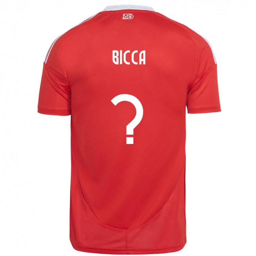 DanxenメンズLeo Bicca#0レッド ホワイトホームシャツ2025/26ジャージーユニフォーム