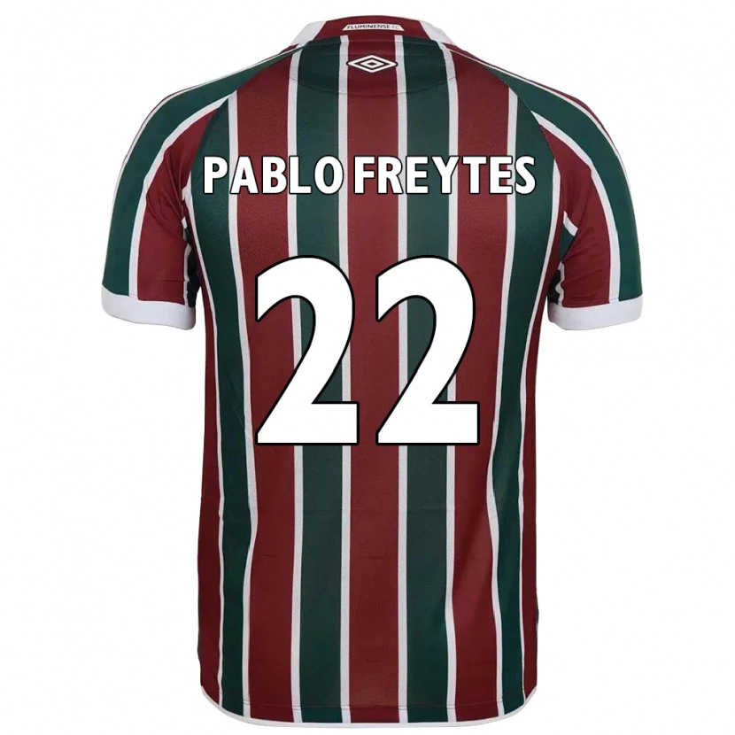 DanxenメンズJuan Pablo Freytes#22グリーン マルーン ホワイトホームシャツ2025/26ジャージーユニフォーム