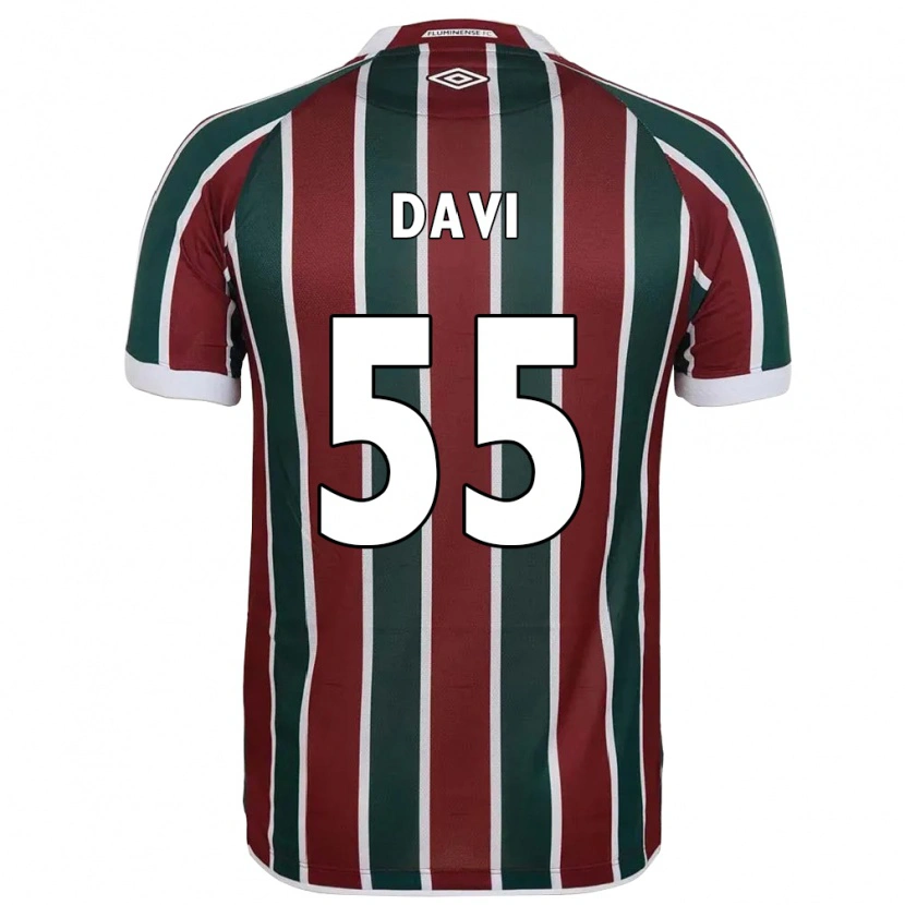 Danxenメンズウォーレス・ダヴィ・ヌネス・ダ・シルバ#55グリーン マルーン ホワイトホームシャツ2025/26ジャージーユニフォーム